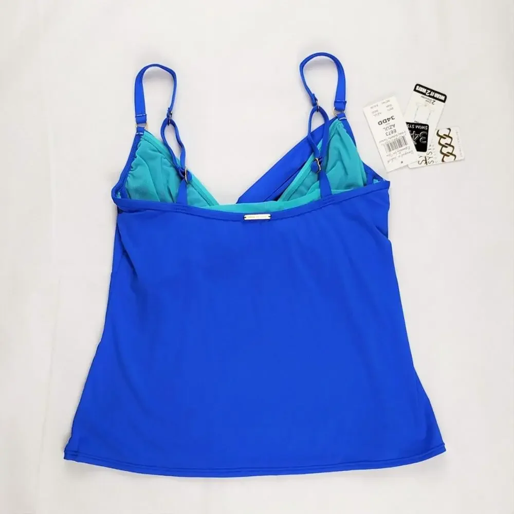Swim Systems 2-Way Butterfly Tankini Top 34DD
